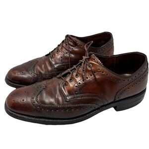 Vintage Johnston & Murphy‎ Aristocraft Shoes Mens Size 9M Wingtip Brogue USA 90s